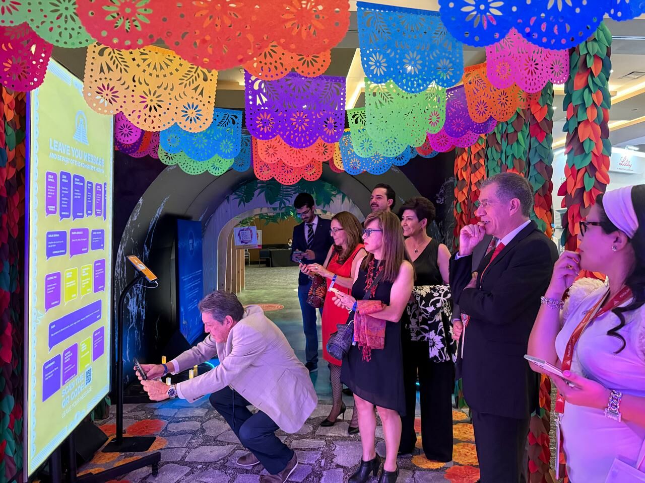 The immersive space became one of the most visited and photographed areas of the medical congress