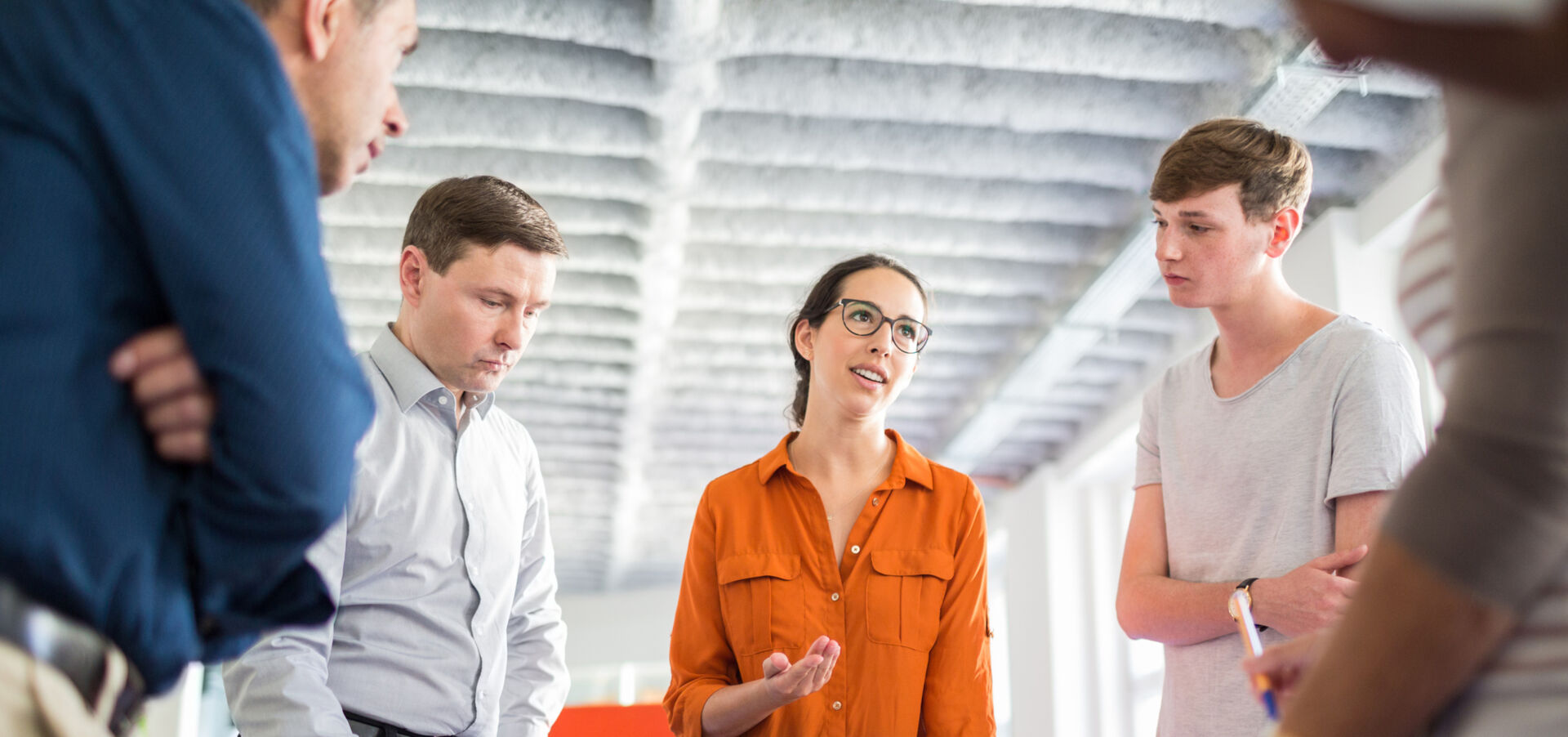 Team collaborating Team collaborating