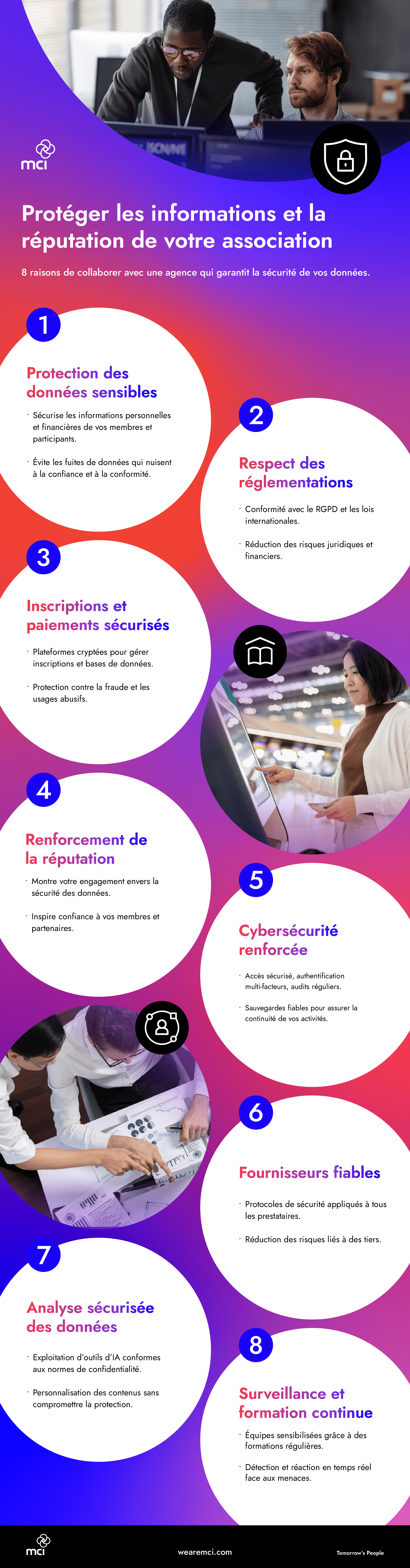 Infographie 17 - 8 raisons de collaborer avec une agence qui garantit la sécurité de vos données
